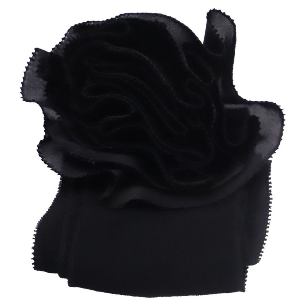 Zimmermann Flower Neck Scarf in Black Viscose